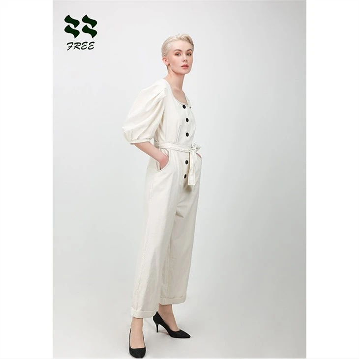 white cotton jumpsuit womens